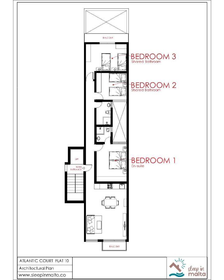 F10 Modern And Bright Apartment In Malta Msida Exteriér fotografie